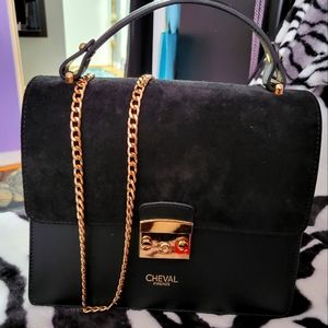 Italian leather/suede handbag